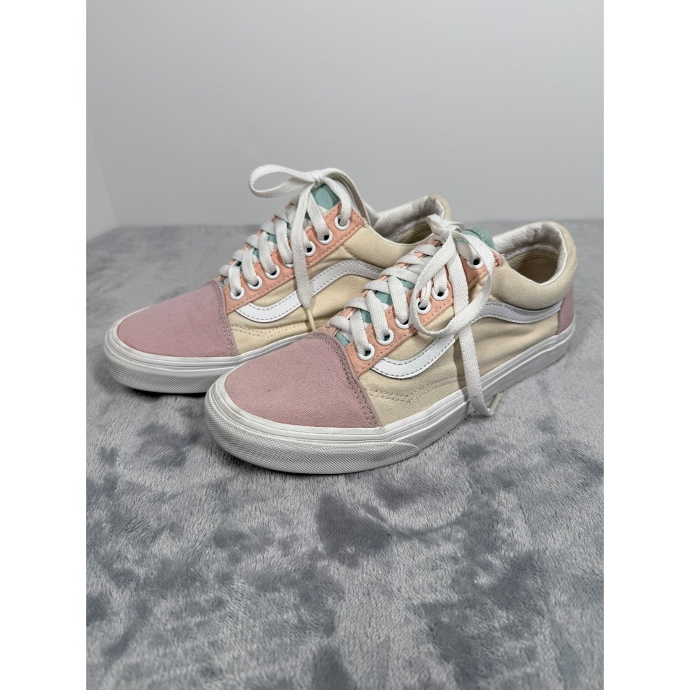 Vans Old Skool Unisex M7 W8.5 Pastel Block Multi Canvas Sneaker VN0007NTBS5